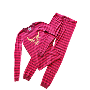 Ferdinand by Hanna Andersson Pajama Set Red/Pink Youth 160cm US Size 14